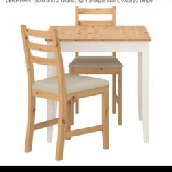 Ikea Table And 2 Chairs