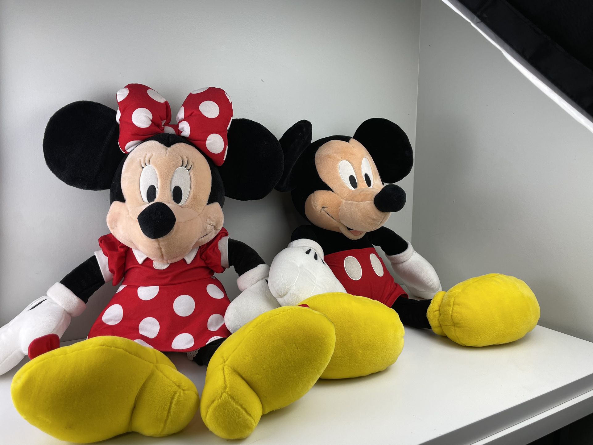 LARGE Mickey & Minnie Plush 32”