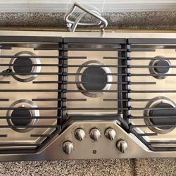 36-inch Gas Cooktop Stainless Steel 5 burner