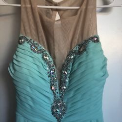 Turquoise Formal Prom Dress