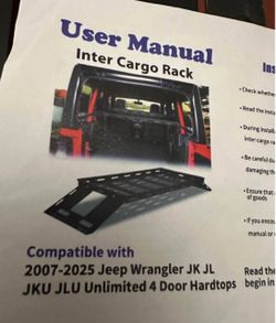 Inter Cargo Rack for Jeep Wrangler JK JL