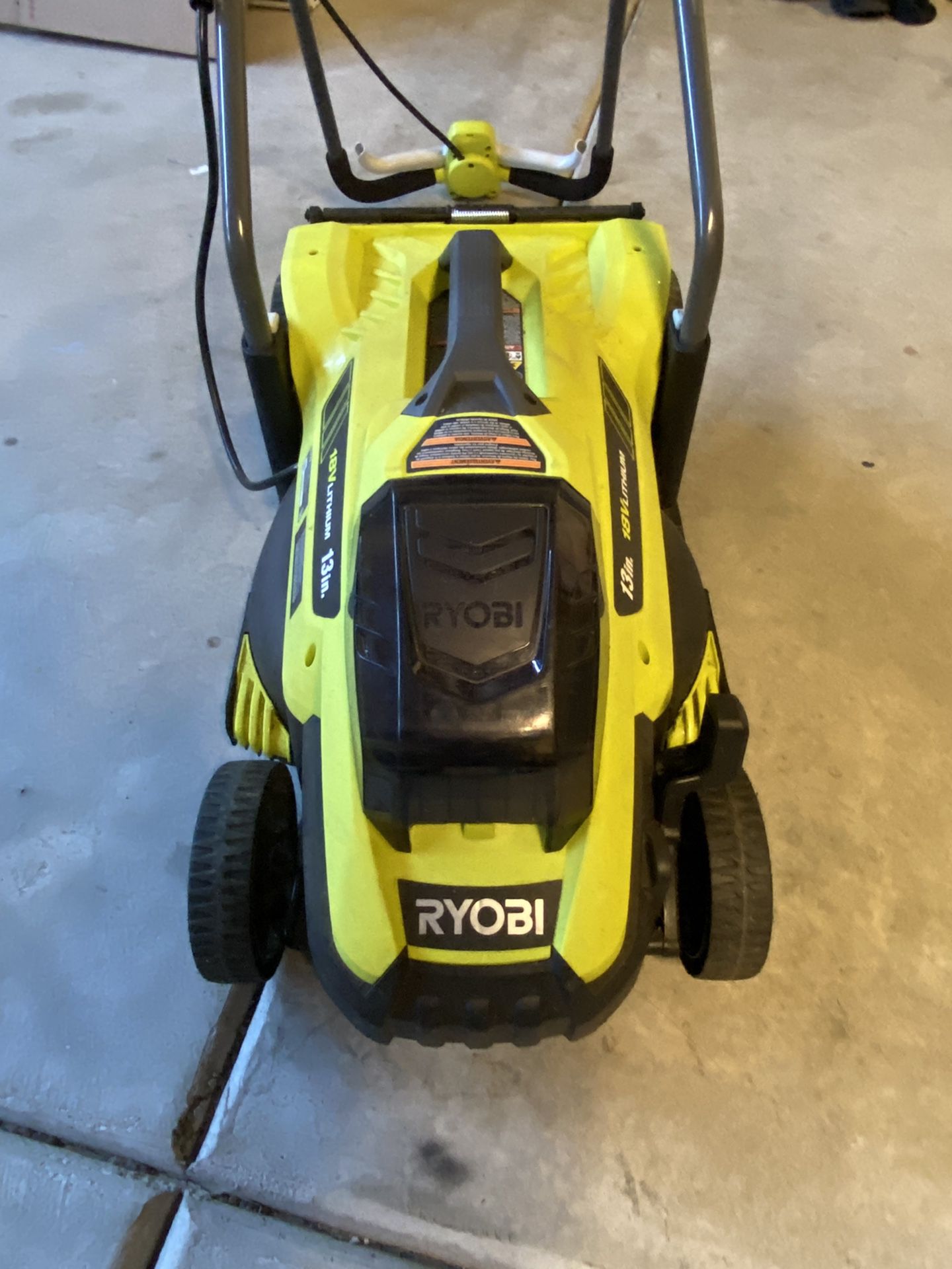 Ryobi Cordless Battery 18V Lithium 13 in. Lawn Mower