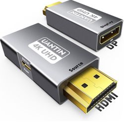 UANTIN HDMI to DisplayPort Adapter (4K 60Hz,1080p 120Hz) Uni-Directional Only