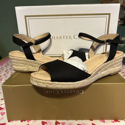New In Box Espadrille Wedges