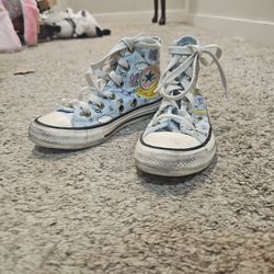 US Size 12 Little Kid Butterflies, Birds, Bees Converse