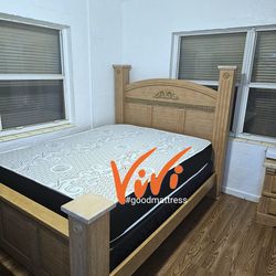 QUEEN MATTRESS WITH BOX SPRING 2PC. BED FRAME ISN'T AVAILABLE