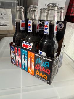 Shaq Attaq Pepsi bottles with carrier