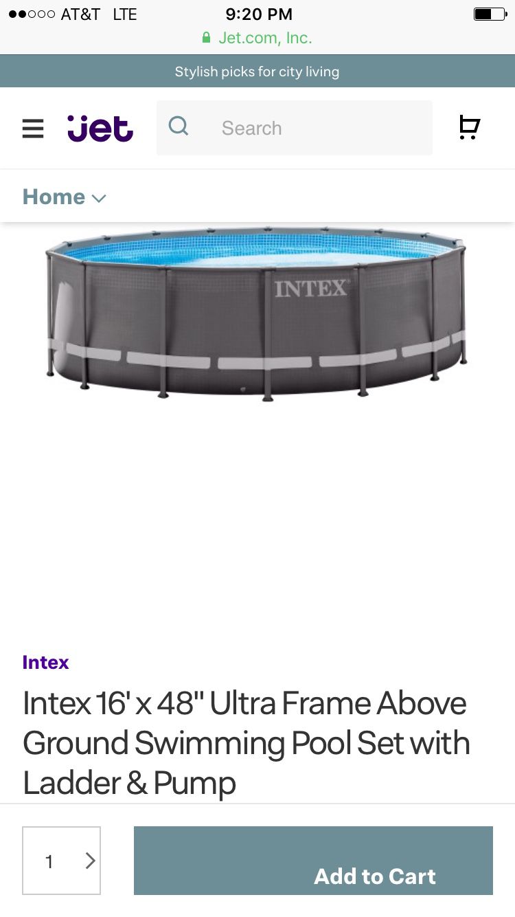 Intex 15' x 48" Ultra Frame Above Ground Pool with Filter Pump
