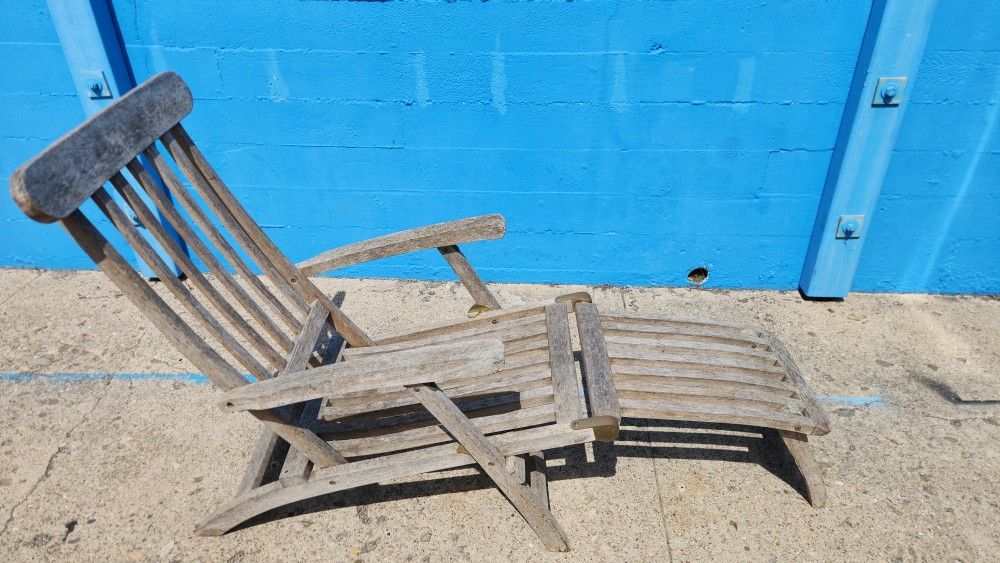 Solid Teak Wood Lounge Chair