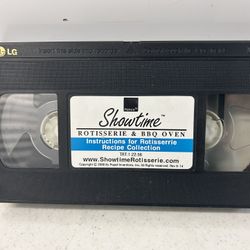 Vintage Ronco Showtime Rotisserie & BBQ Oven Instructional Preowned VHS Tape from year 2000
