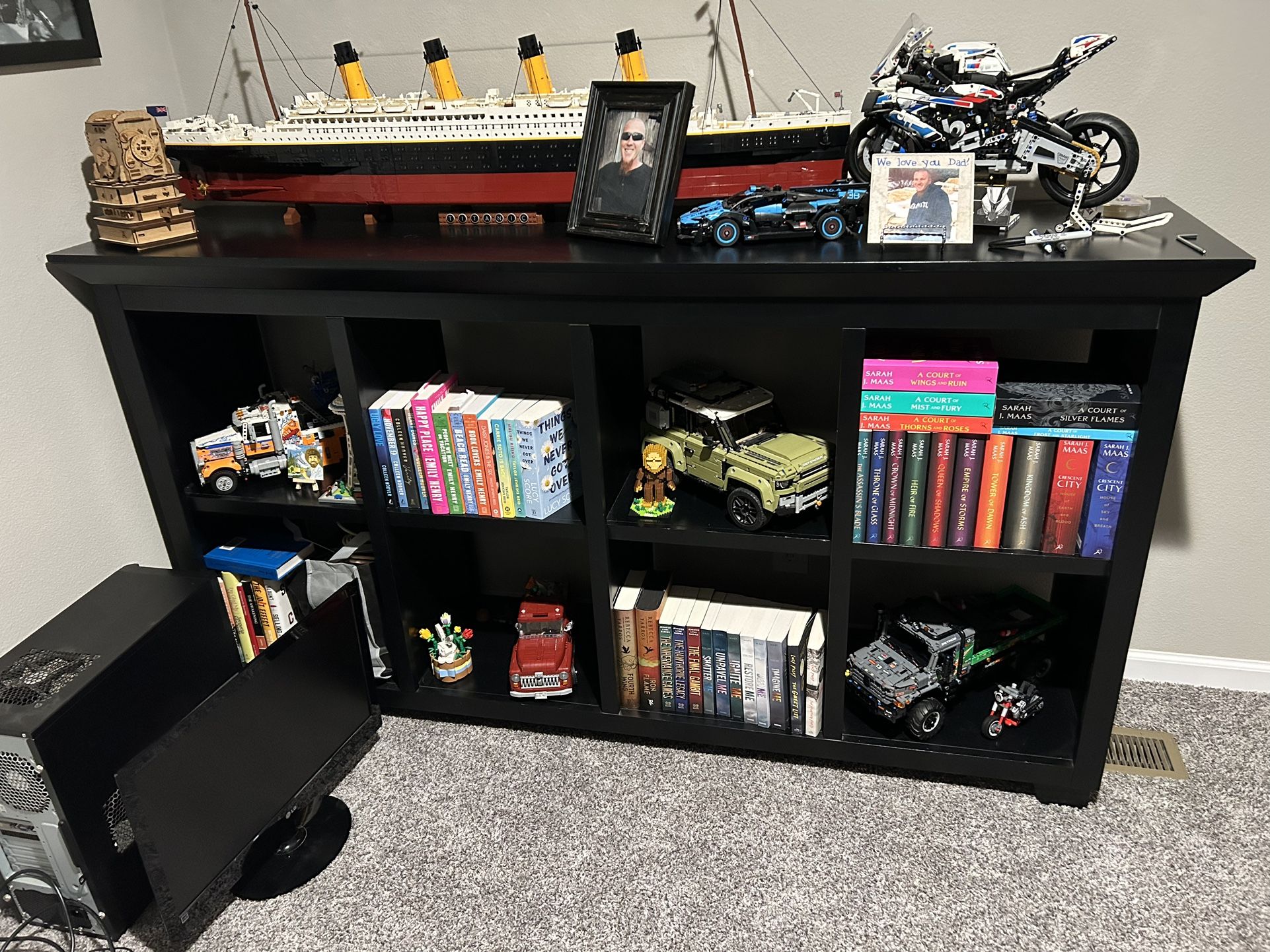 Black Display Shelf