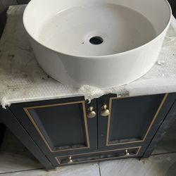 Exclusive Bathroom Bowl Marble Vanity  Sink