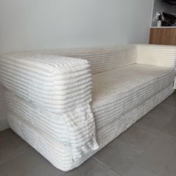 Boneless Memory Foam Sofa – White