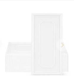 White 3D Foam Wall Panels decorative – Set 24 pieces