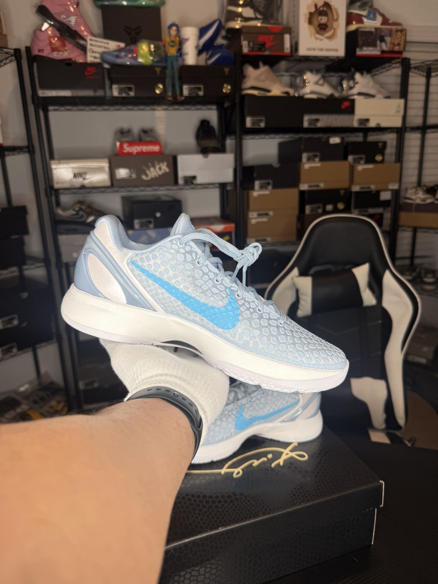 Kobe 6 Protro “Caitlin Clark” Light Armory Blue – Sizes 9.5M