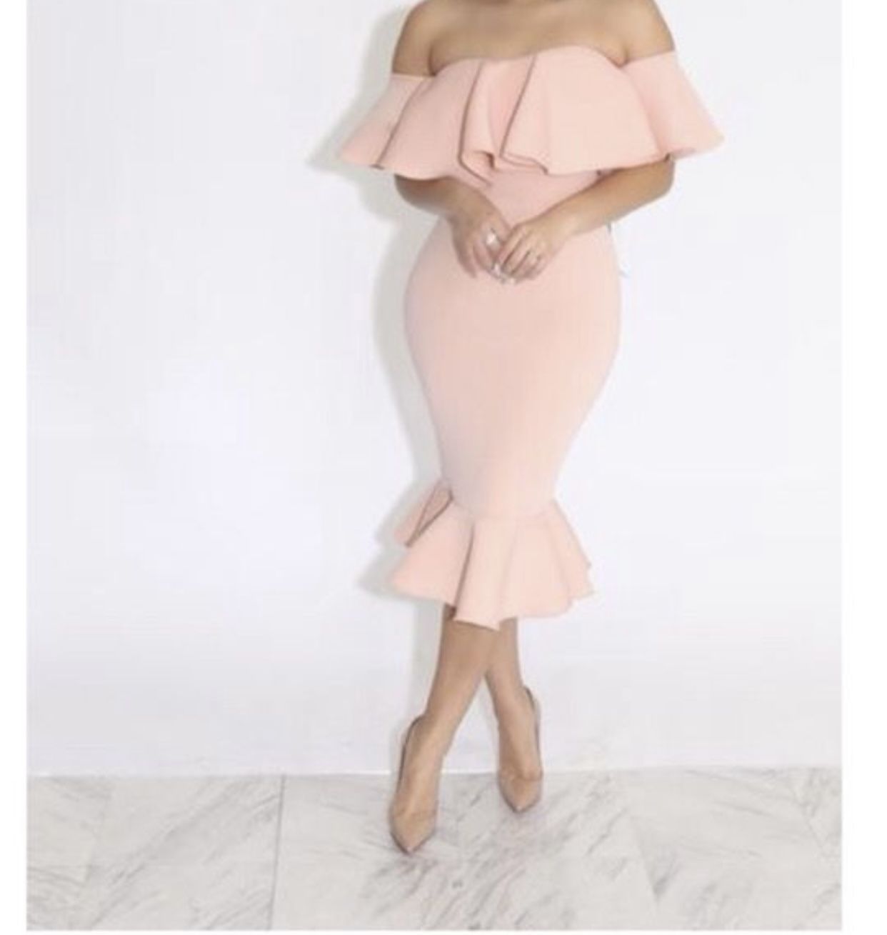 Blush Pink Dress- Large