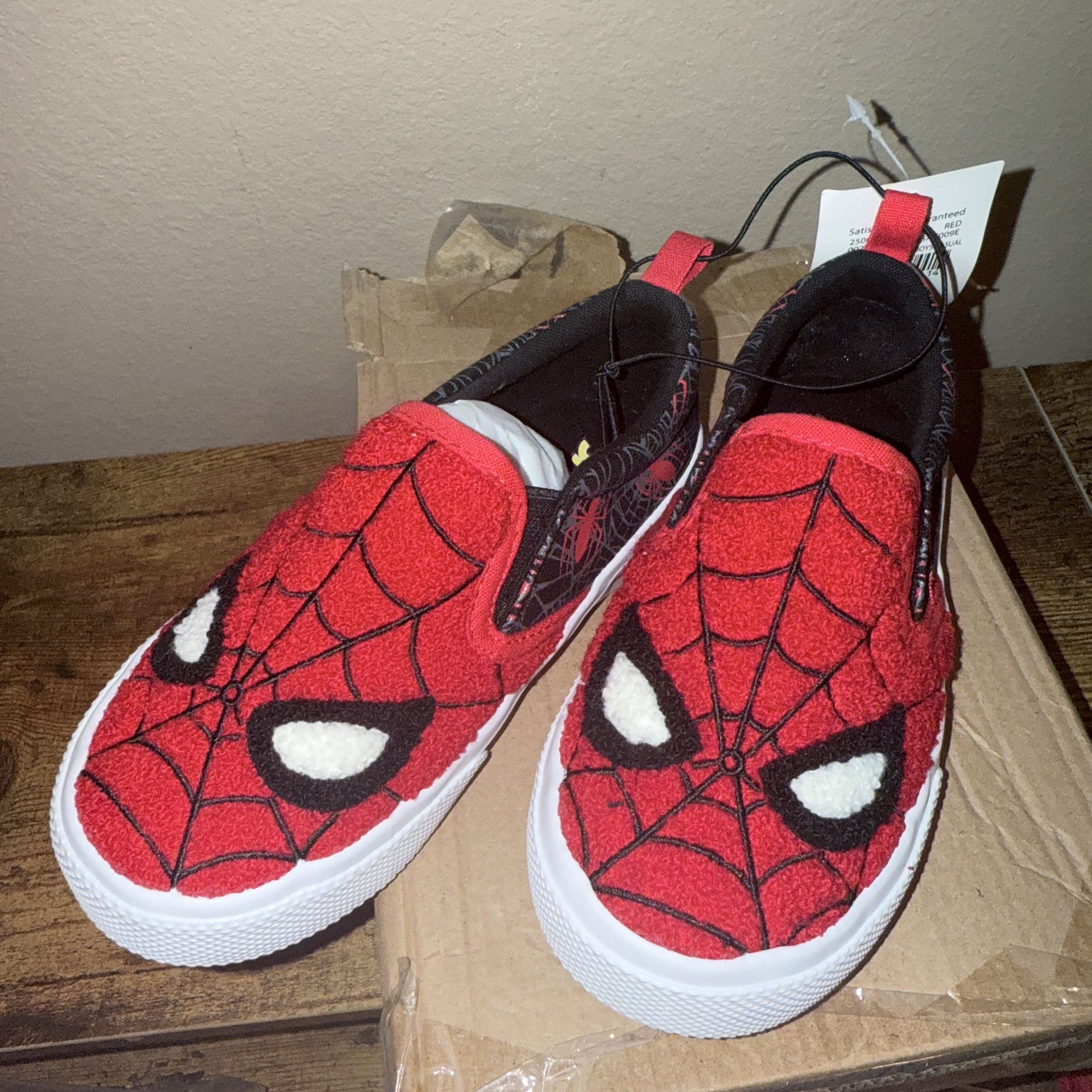 Spider-Man Shoes For Kids Size 9 NEW