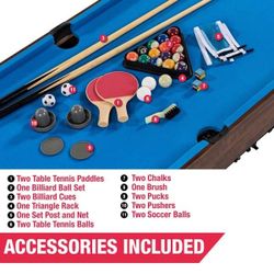 New in Box MD Sports 54″ 4-in-1 Combo Game Table
