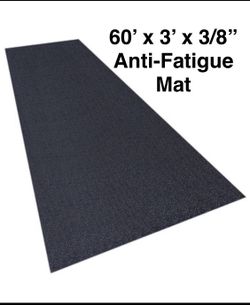 New Other Pebble Step Sof-tred Premium Anti-Fatigue Mat, 3' x 60' x 3/8", Black, MAT268BK