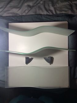 Curved Frosted Glass Shelves