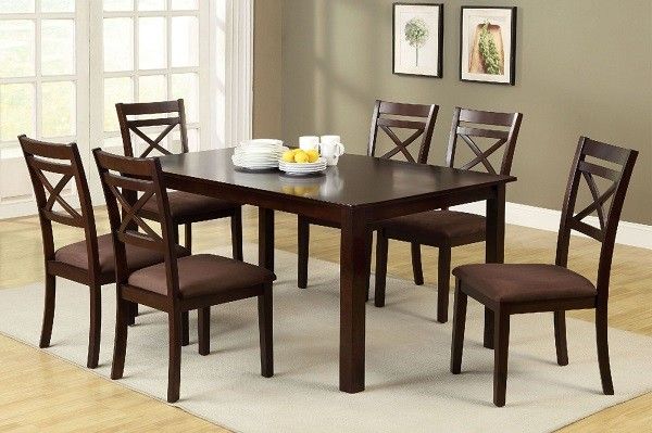 Weston 7 Piece Dining Table Set Espresso