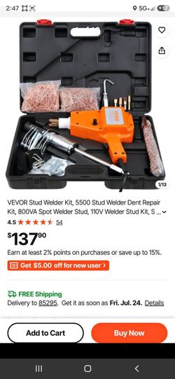 (BRAND NEW)🔥🔥 BLOWOUT-SALE/￼VEVOR Stud Welder Dent Repair Kit 5500/KO-DLZ