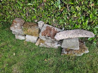 Concrete blocks and footings