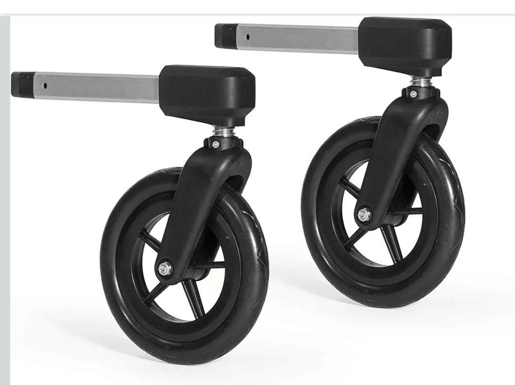 Burley Design Bike Trailer 2-Wheel Stroller Kit, Black/Silver