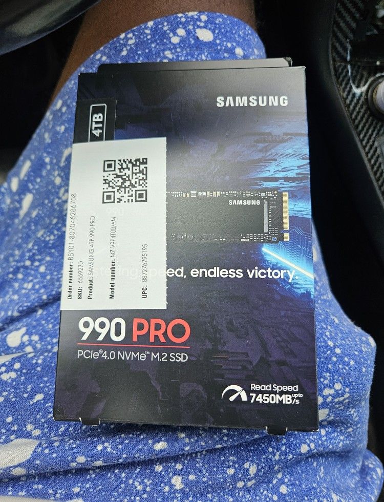 Samsung 990 PRO 4TB M.2 SSD NVME
