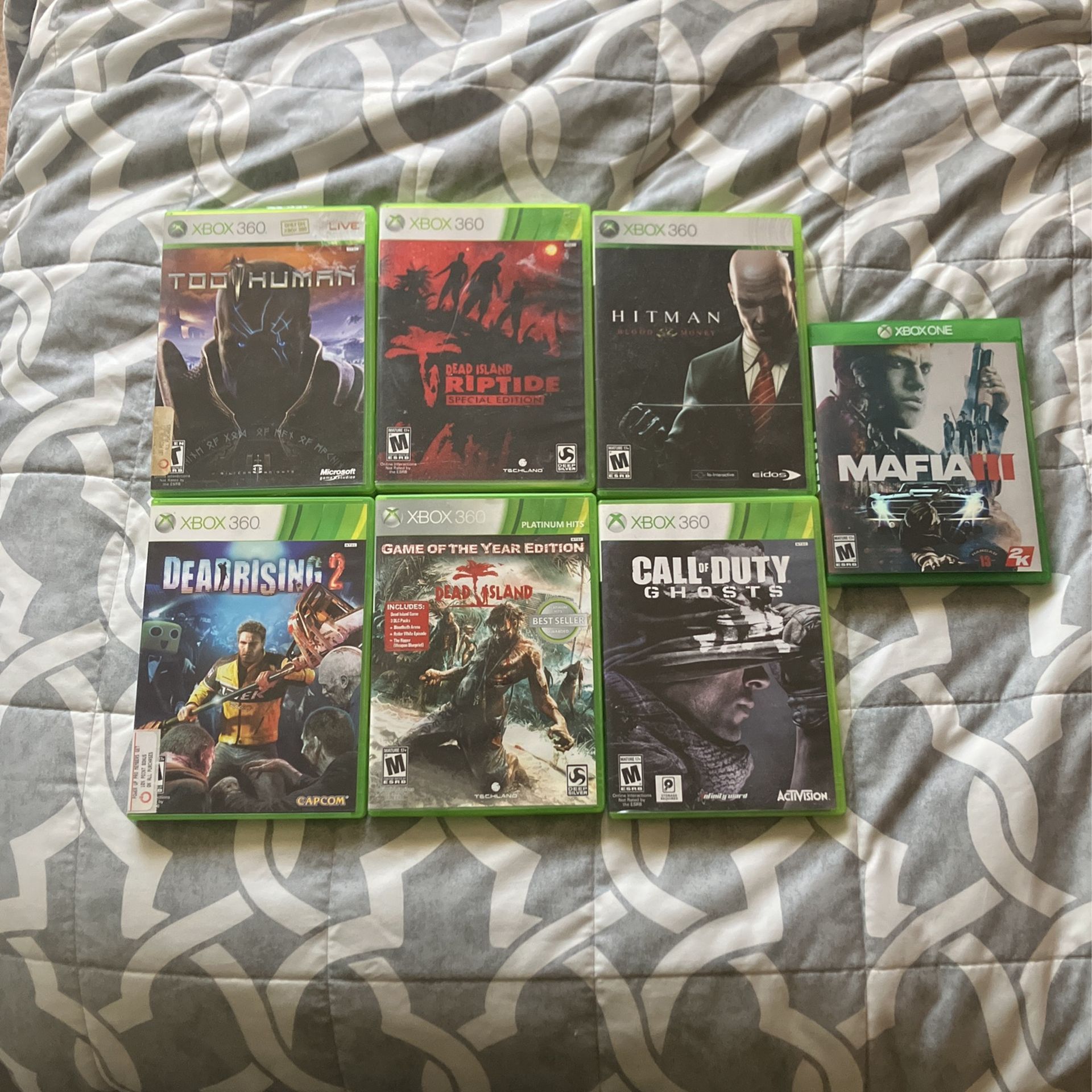 XBOX One + XBOX 360 Games (7pk) - GREAT CONDITION