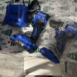 Kobalt impact driver drill combo