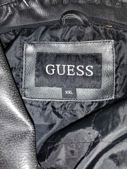 Xxxl guess leather jacket
