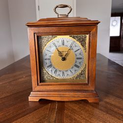 Howard Miller Oak Mantel Clock 
