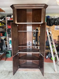 Wicked tall corner cabinet