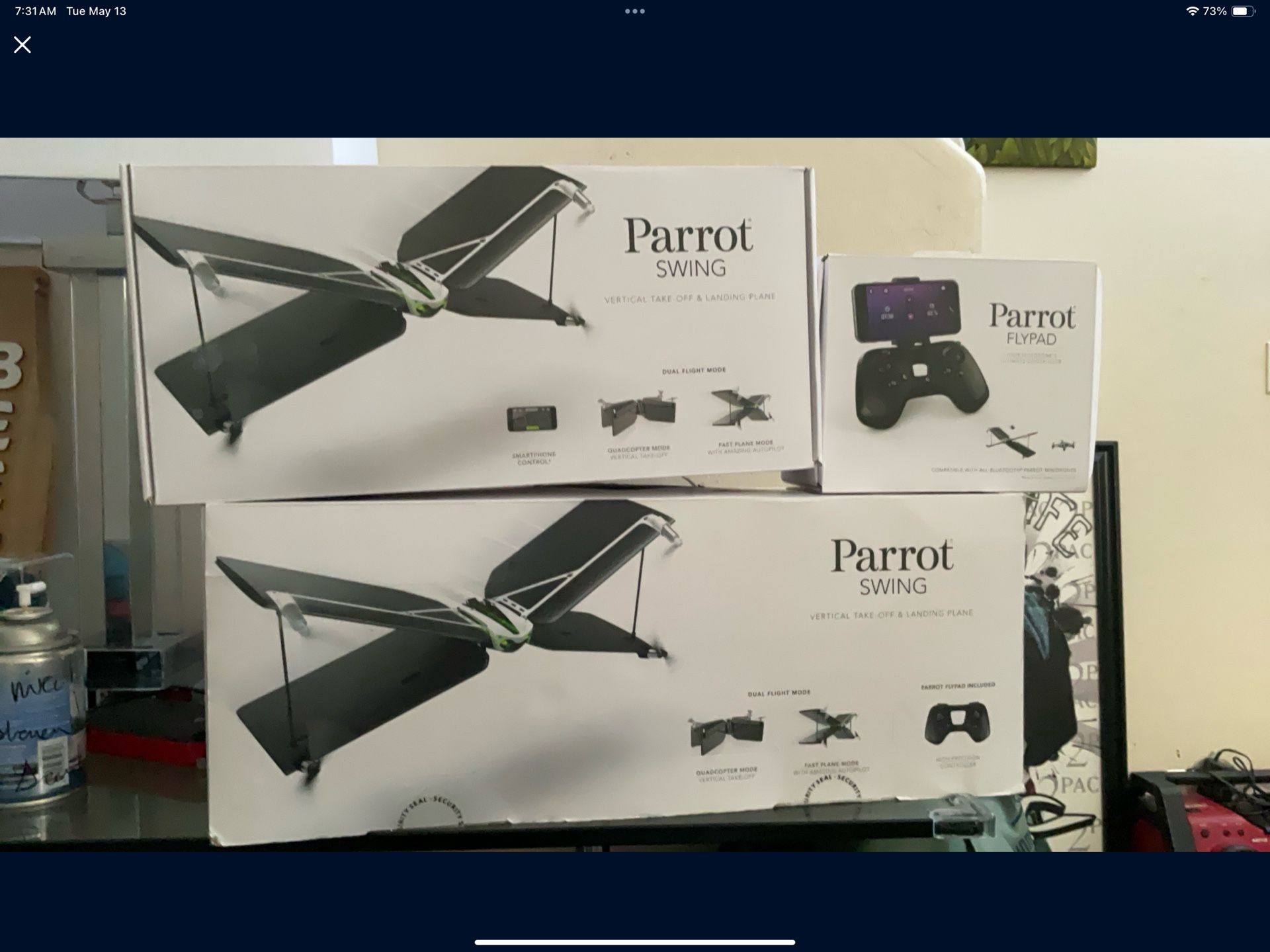 Parrot Swing Take Off And Landing Plane