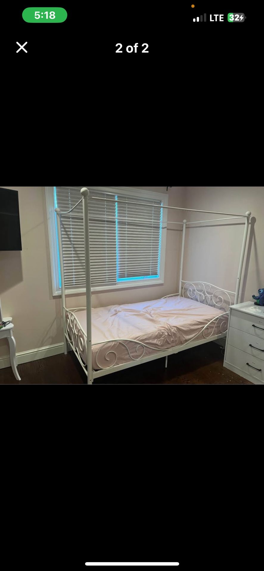Twin Bed Canopy Frame 
