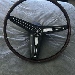 1960’s mustang steering wheel !! black