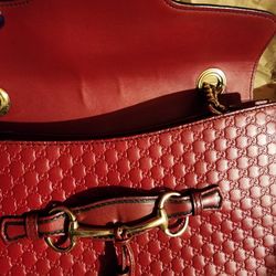 Gucci Microguccissima Emily Soft Margaux Horsebit Shoulder Bag 