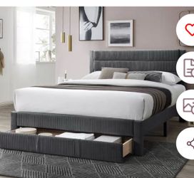 Queen Bed frame not including mattress and box