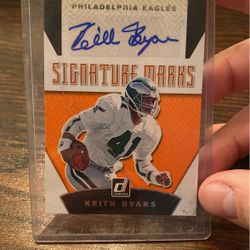 Keith Byars Autograph Card