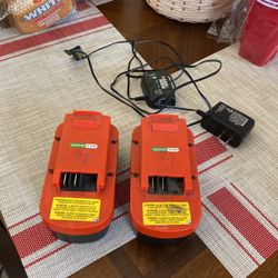 Black and Decker rechargeable batteries