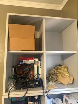 Grey Bookcases and cabinet for sale -$100 OBO