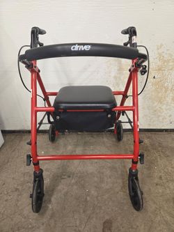 al Rollator Walker with Seat, Breaks and Storage