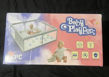 Baby Playpen   Gray - Model BWL001 - Grey