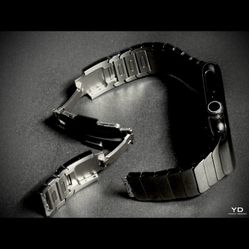 Apple Watch Series 4 Stainless Steel + Space Black Link Bracelet ($449 Band)