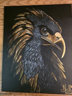 Painting of a Golden Eagle