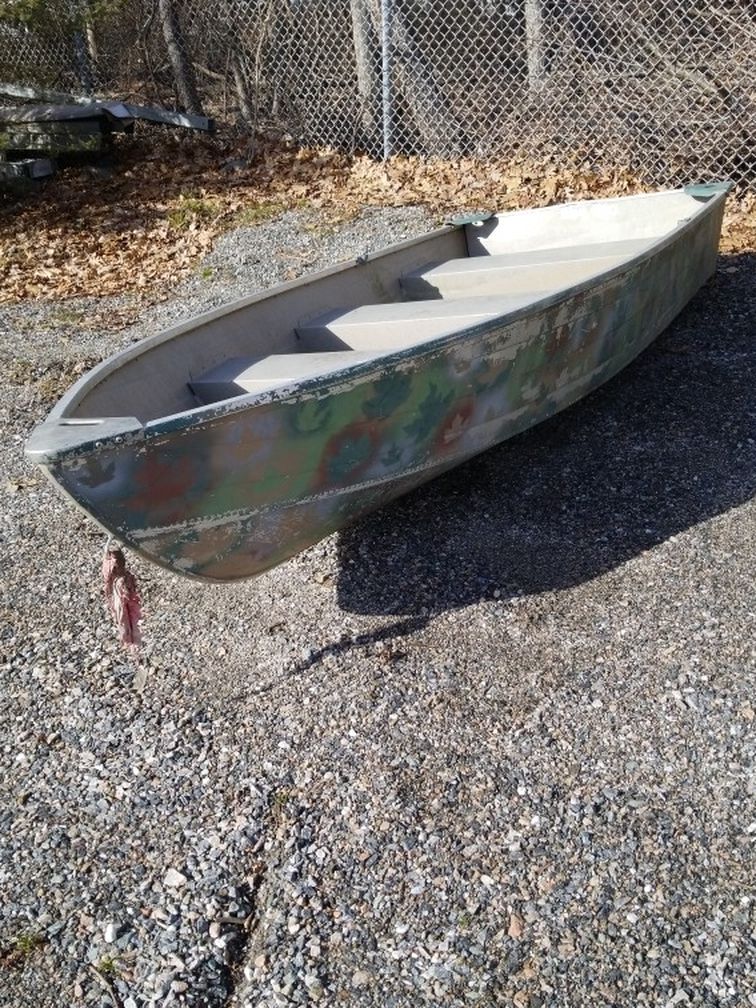 Awesome 12 FT Aluminum John Boat Mint Camo Paint