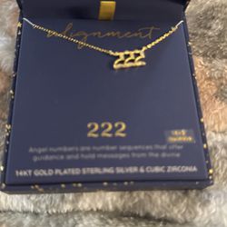 Angel Number 222 -  Necklace  - Charm Necklace