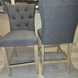 As New High Dining Chairs, No Marks Or Stains!!