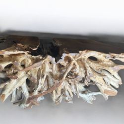 60” Long Teakroot Credenza Entryway Console Table 